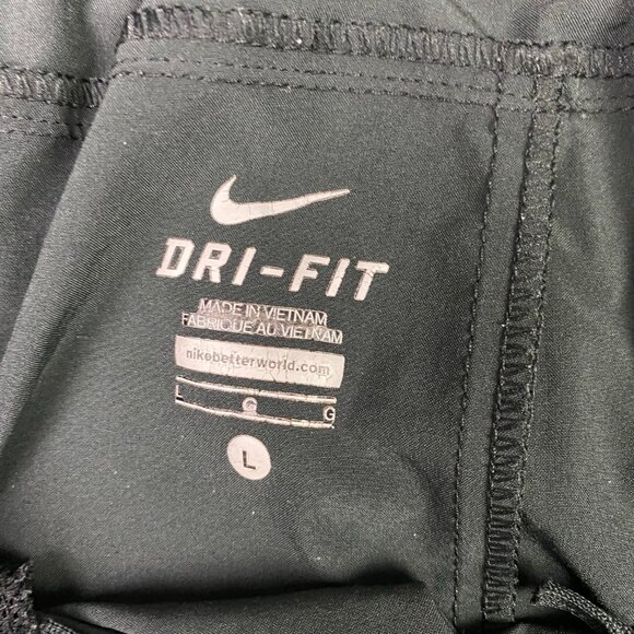 Nike Woven Track Pants Men's Large Black Dri-Fit Ankle Zip Stretch 427149 015 - Picture 9 of 16